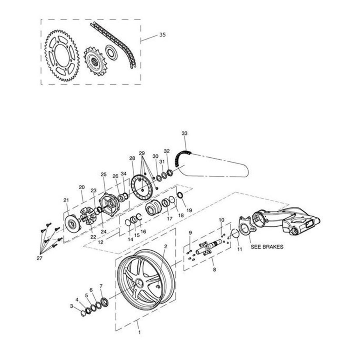 Bild von 530 Chain, 116L, Spares Kit
