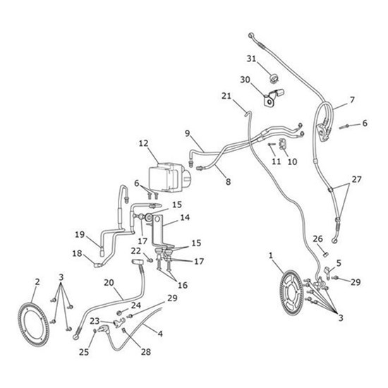 Bild von ABS Line Kit, Front