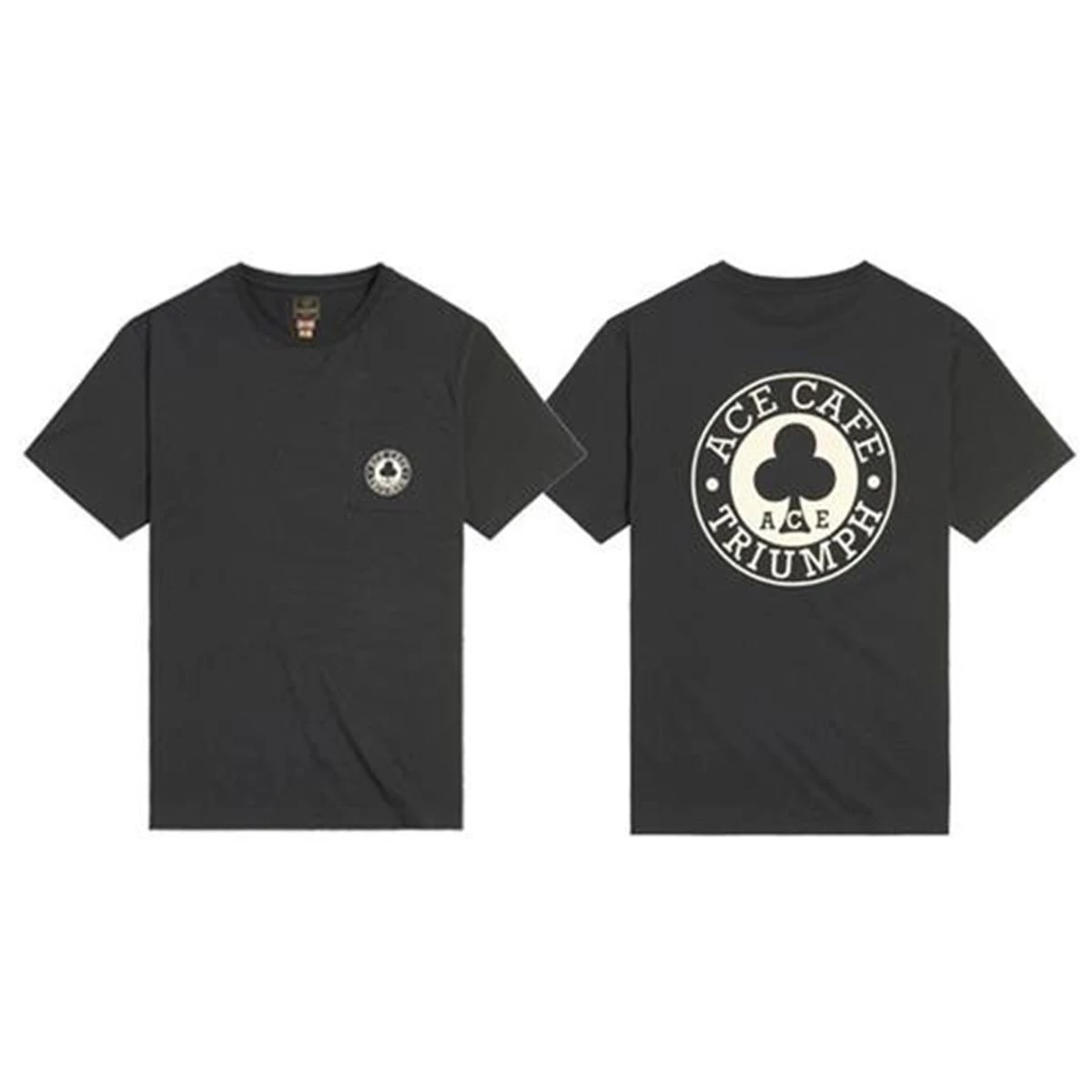 Bild von ACE CAFE PRINTED POCKET T-SHIRT BLACK