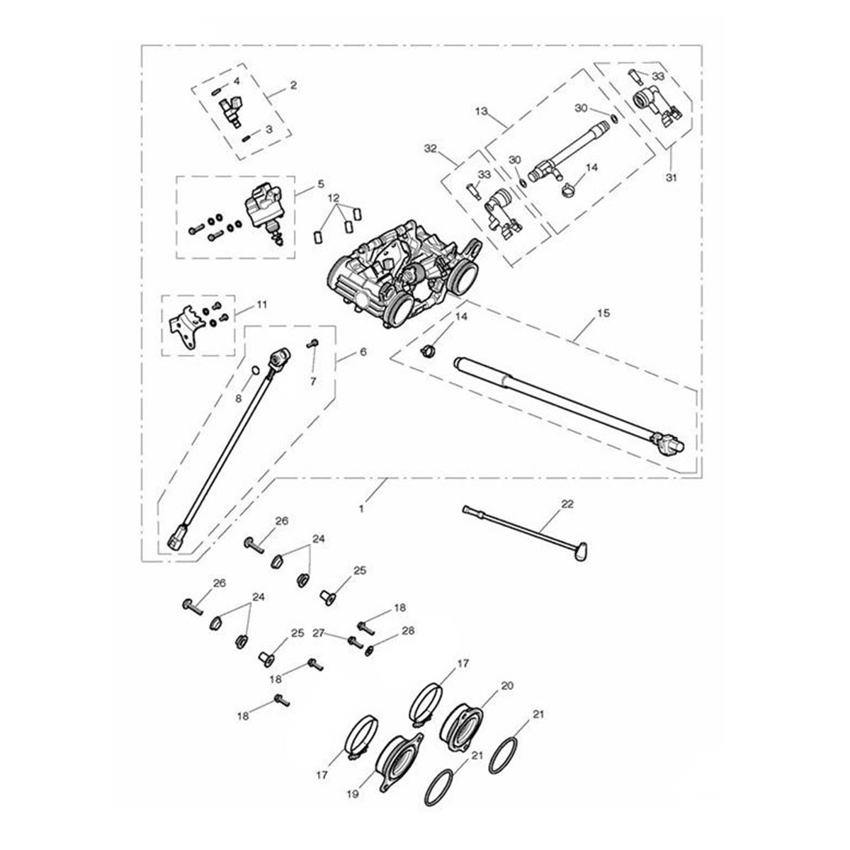 Bild von Adapter, Throttle Body, LHS