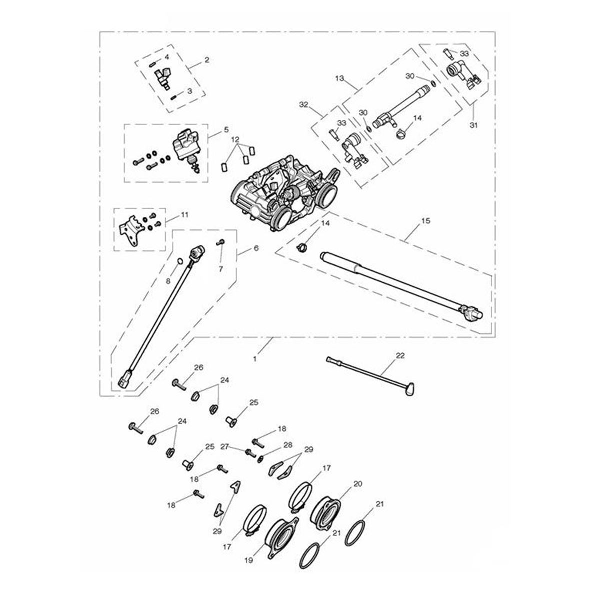 Bild von Adapter, Throttle Body, LHS