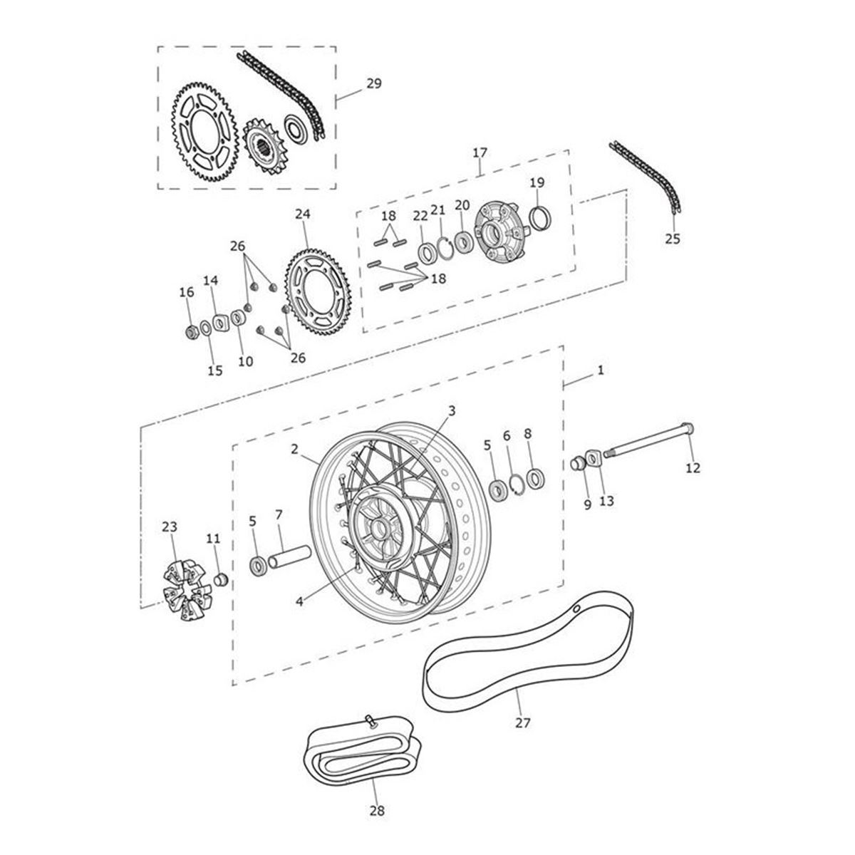 Bild von Adjuster, Rear Wheel