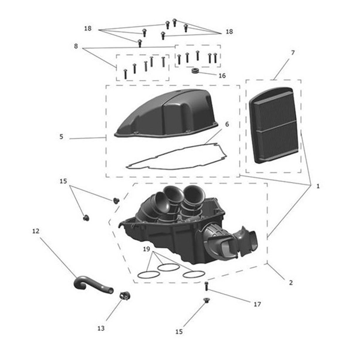 Bild von Airbox, Upper, Assembly