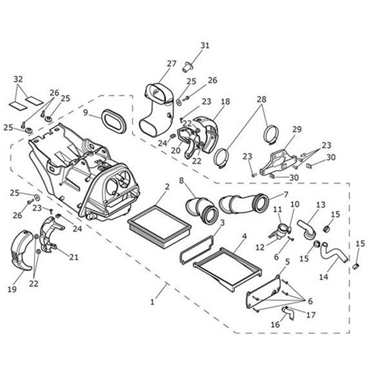 Bild von Airbox Assy, D44 Throttles