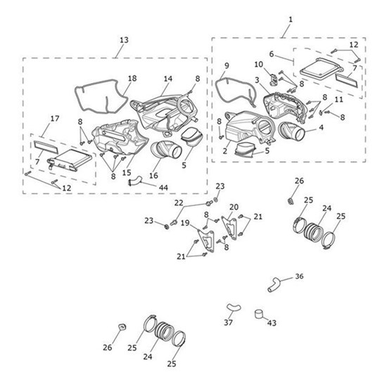 Bild von Airbox Assy, RHS, SAI, Short