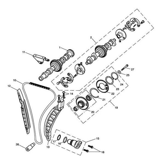 Bild von Assy, Camshaft, Ex, Decompressor, BB