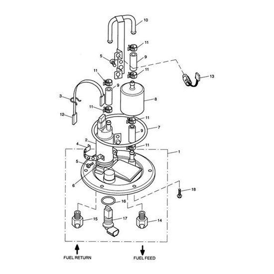 Bild von BENZINPUMPENPLATTE, BAUGRUPPE
