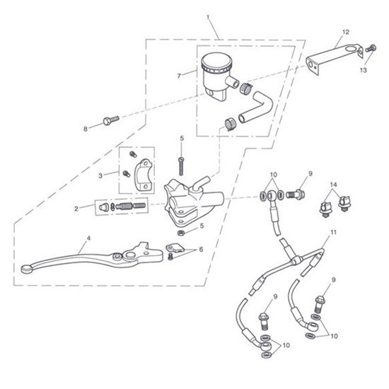 Bild von BREMSHEBEL FUER 15.87MM KOLBEN