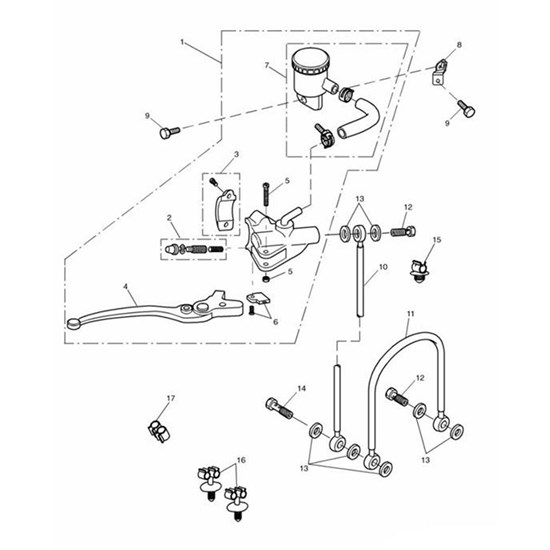 Bild von BREMSLEITUNG STAHLFLEX, 645 mm