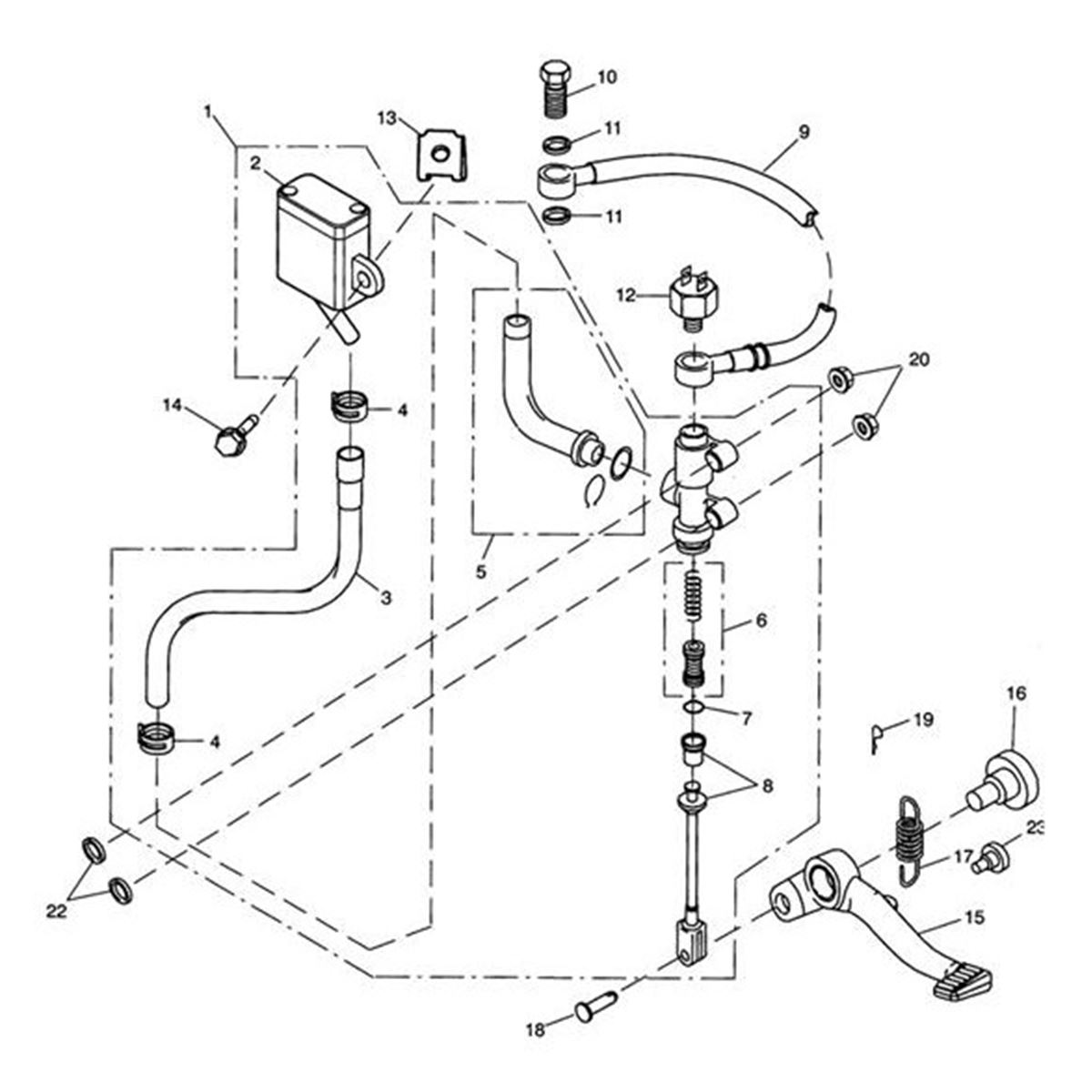 Bild von BREMSLEITUNG STAHLFLEX, HINTEN