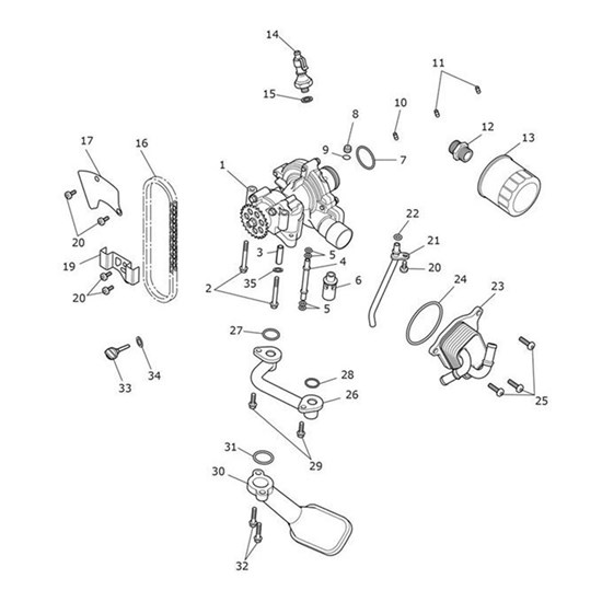 Bild von Baffle Plate, C/Case Breather