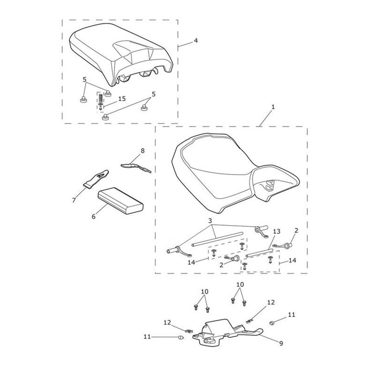 Bild von Bar, Front, Rider Seat