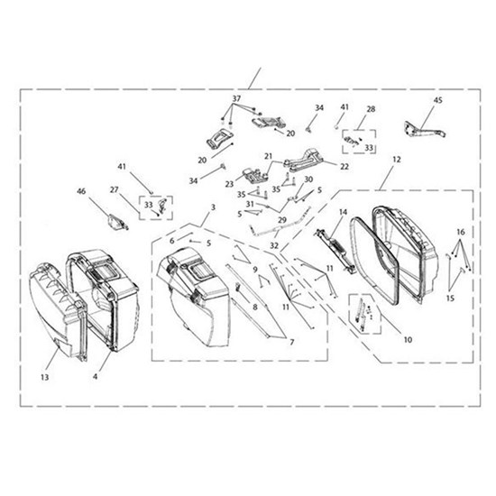 Bild von Base Assy, Pannier, Recessed, RH