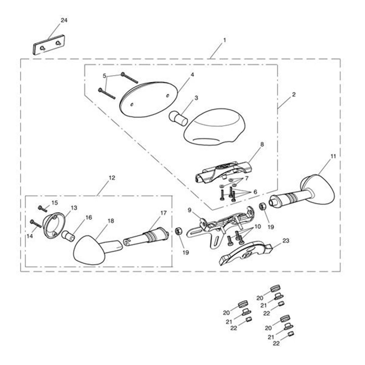 Bild von Base Assy, Rear Light, ECE