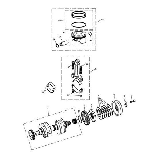 Bild von Bearing Shell, Con Rod, Green