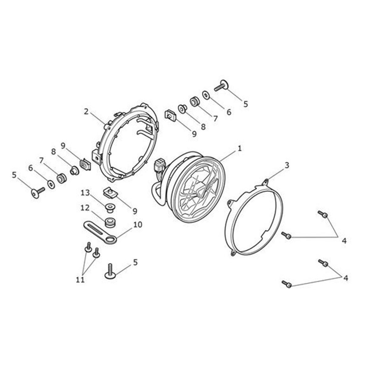 Bild von Bezel, Headlamp, Inner