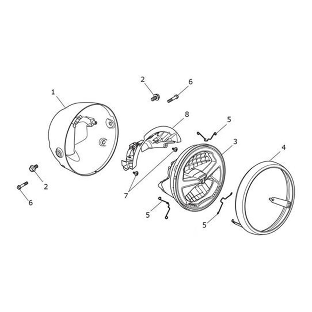 Bild von Bezel, Headlight, Black