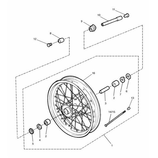 Bild von Bolt, Front Spindle, Slv