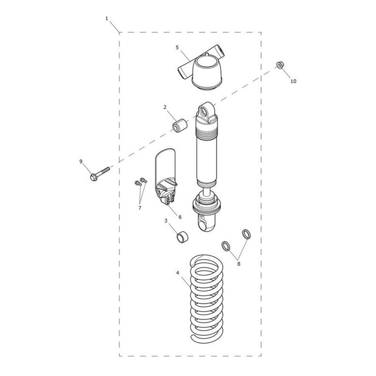 Bild von Bolt, HHF, M10 x 55, Slv