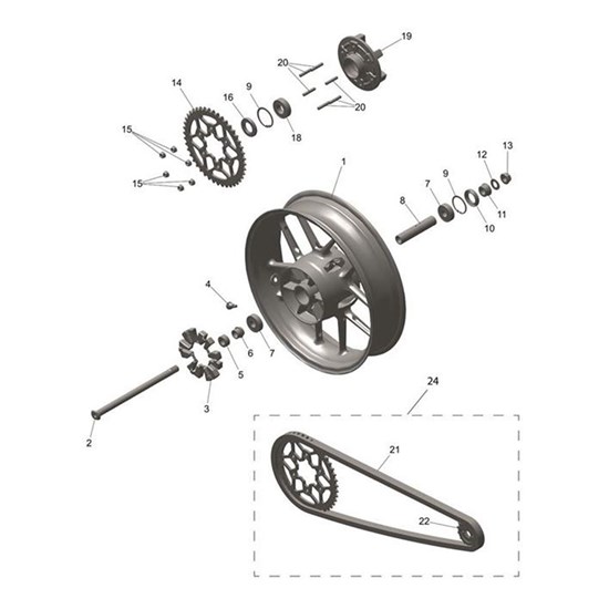 Bild von Bolt Stud, M8 x 1.25