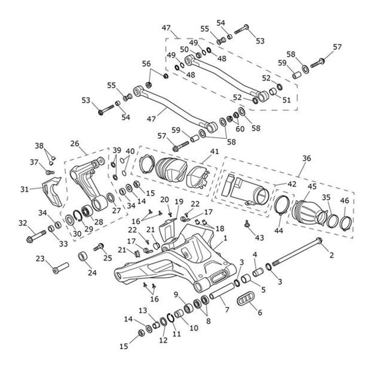 Bild von Boot, Swingarm, Rear