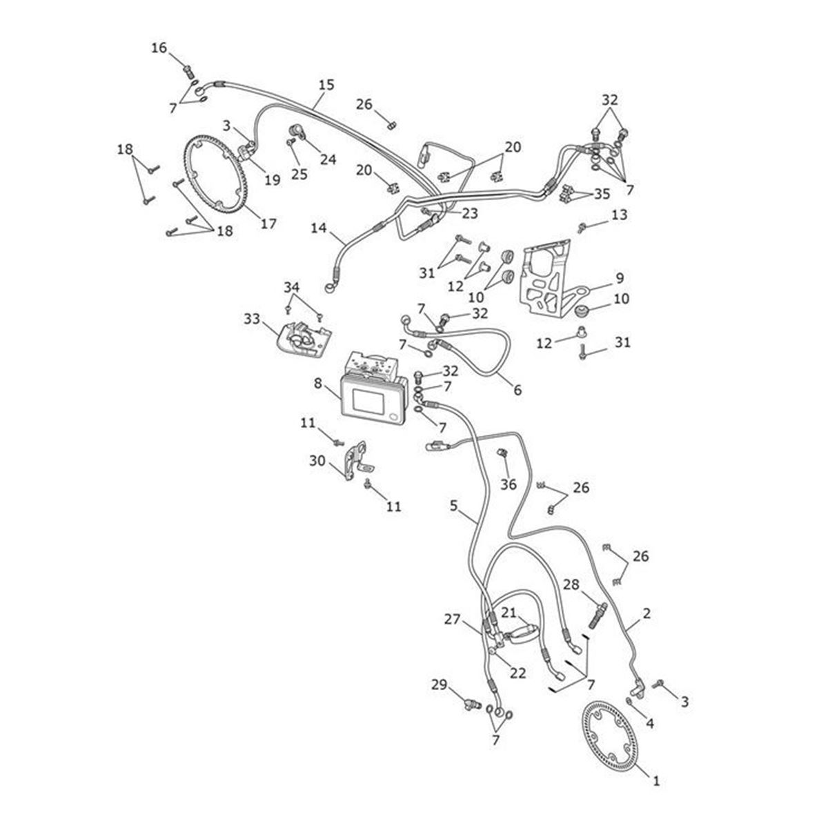 Picture of Bracket, ABS Modulator