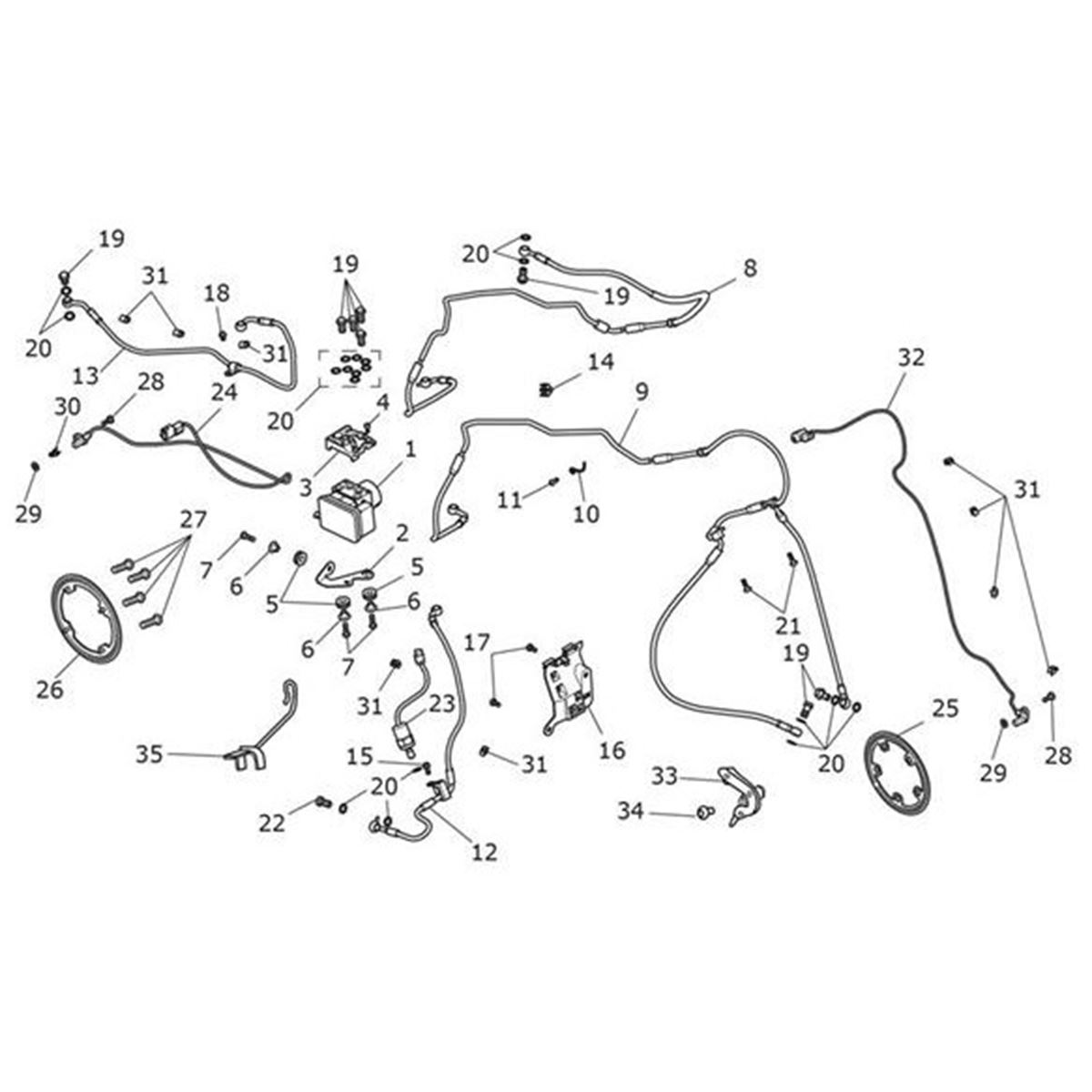 Picture of Bracket, ABS Modulator