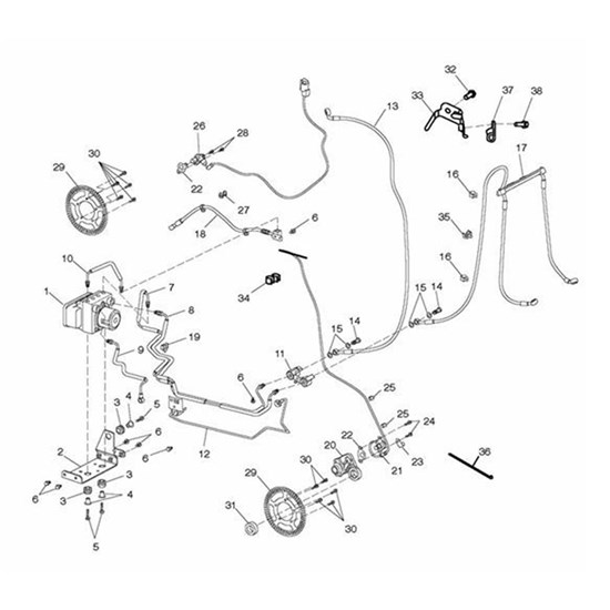 Bild von Bracket, ABS Sensor