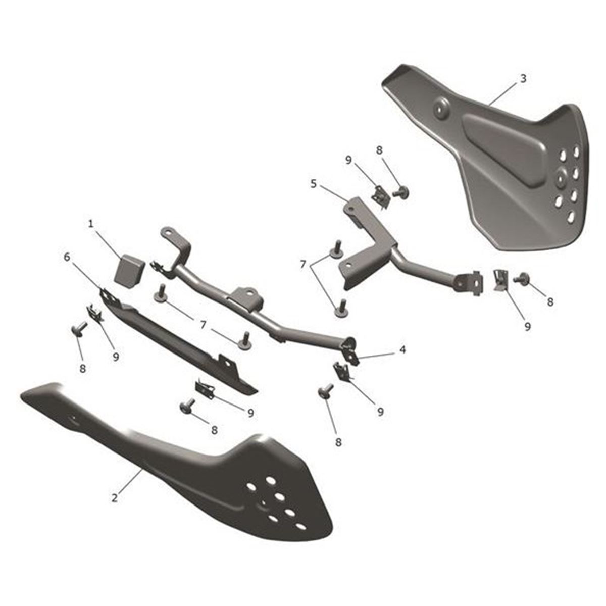 Bild von Bracket, Bellypan, Fabricated, LH