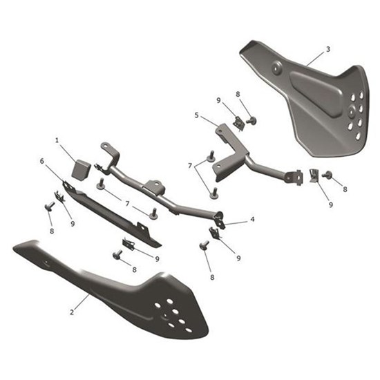 Bild von Bracket, Bellypan, Fabricated, RH