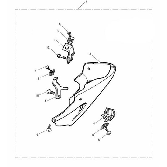 Bild von Bracket, Bellypan, LH, Rear