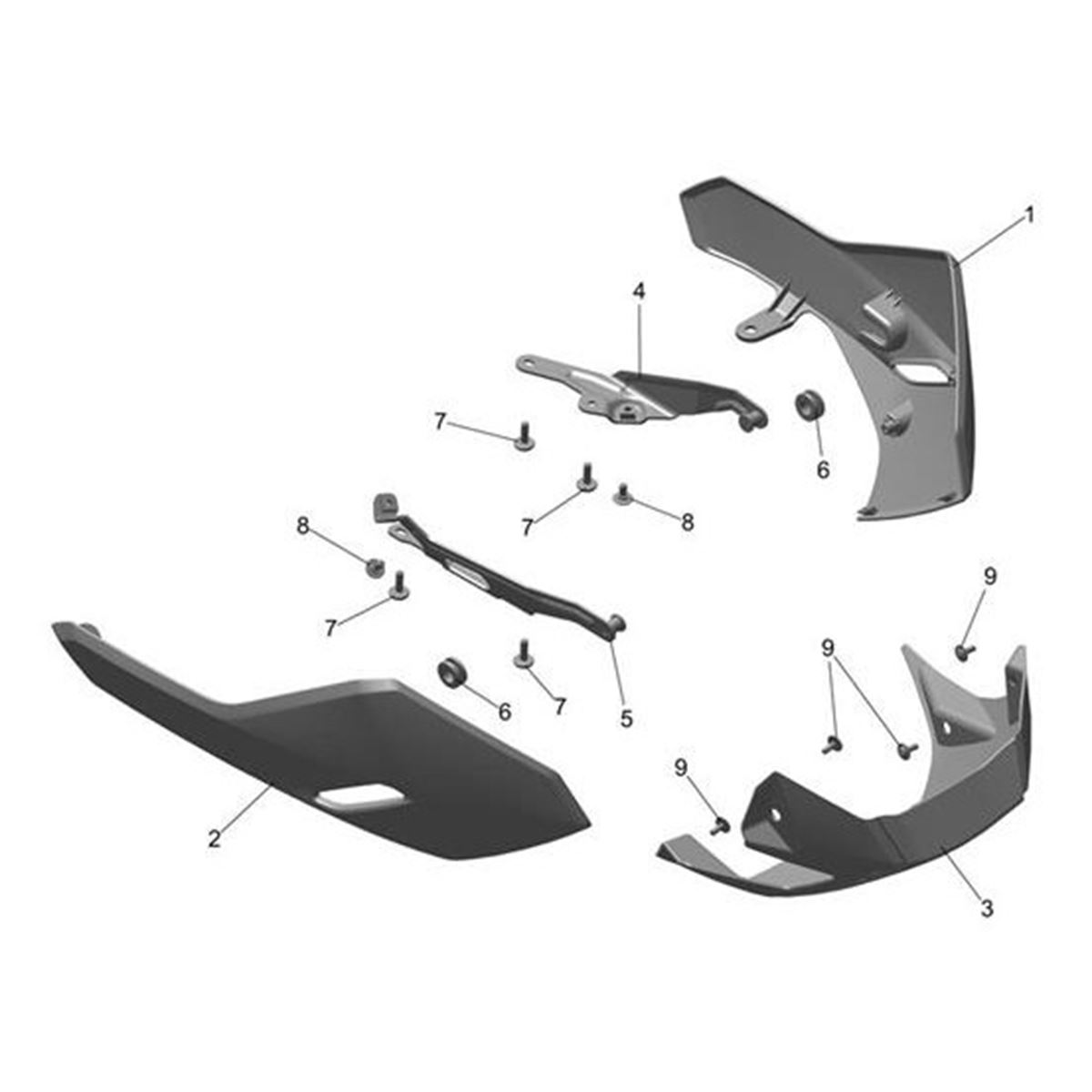 Bild von Bracket, Bellypan, RH