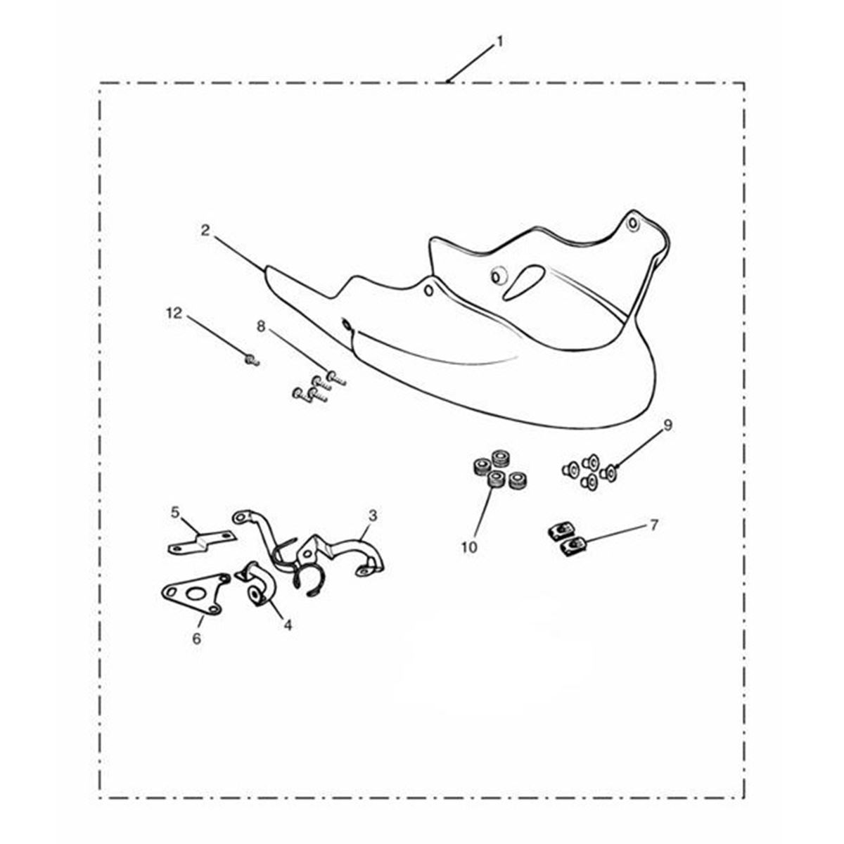 Picture of Bracket, Bellypan LHF