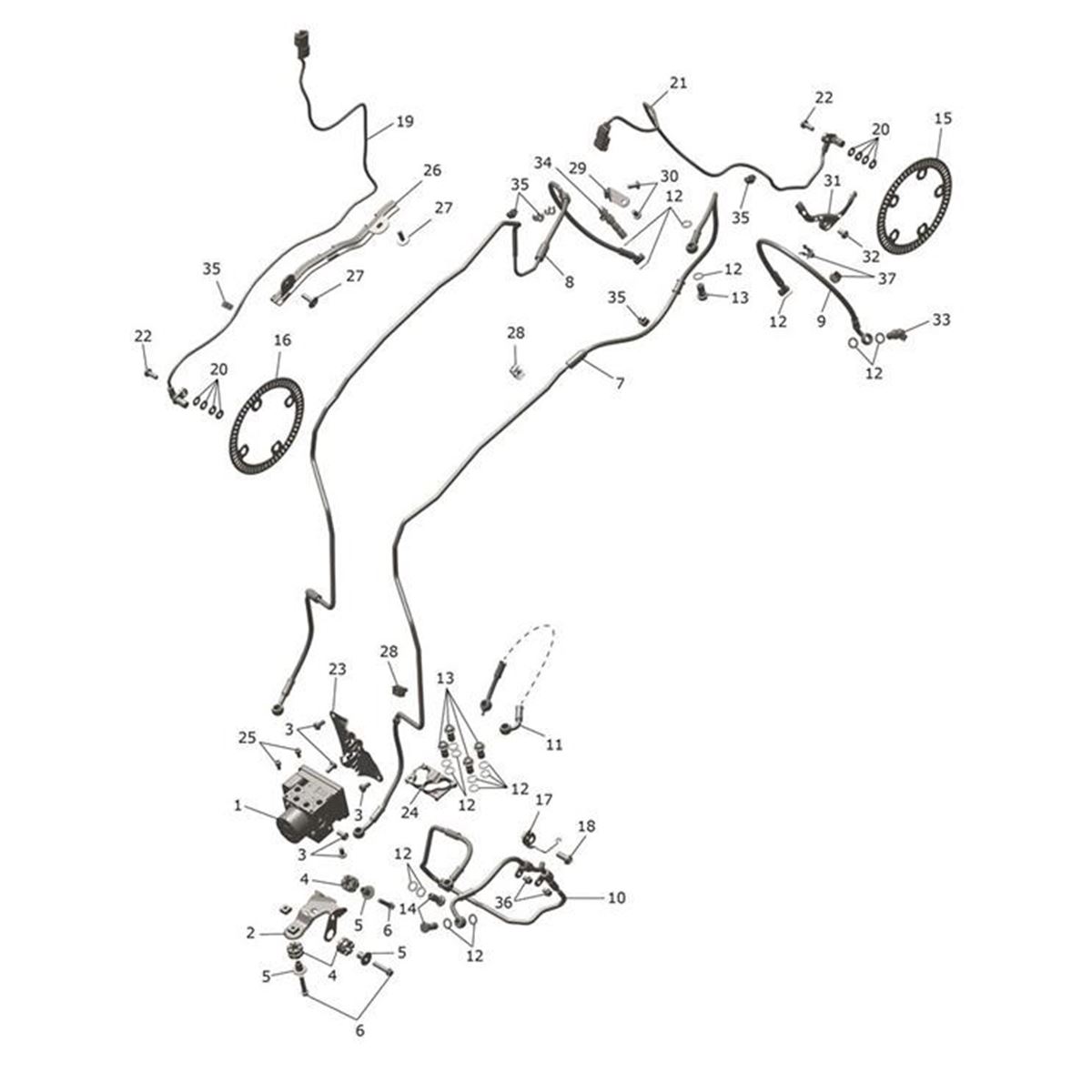 Bild von Bracket, Brake Line