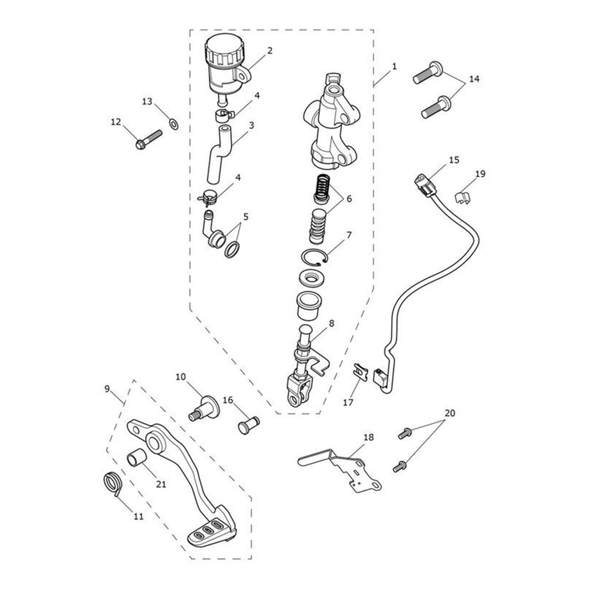 Bild von Bracket, Brake Switch