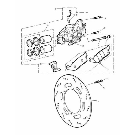 Bild von Bracket, Caliper, Front