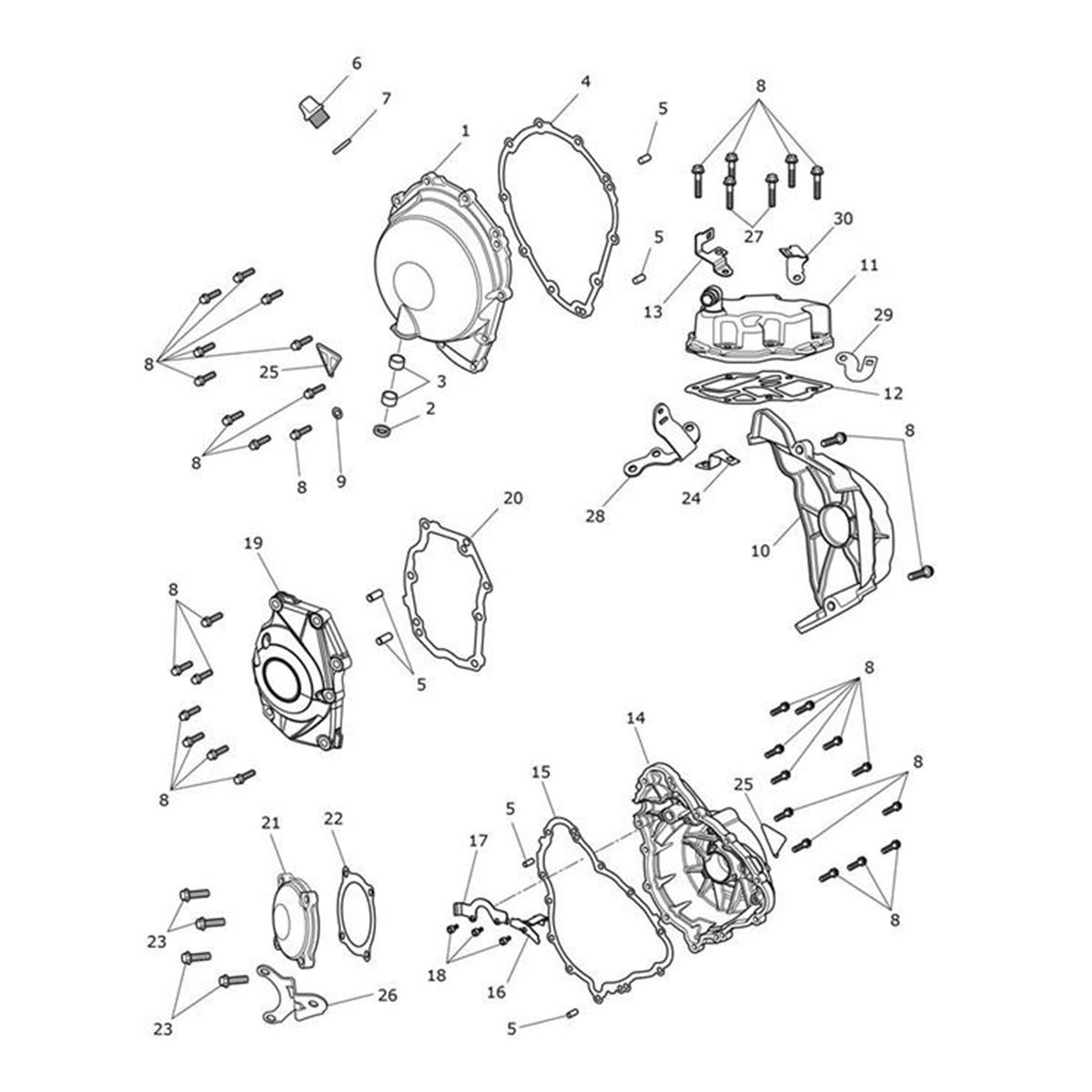 Bild von Bracket, Clutch Cable