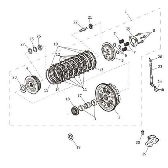 Bild von Bracket, Clutch Cable