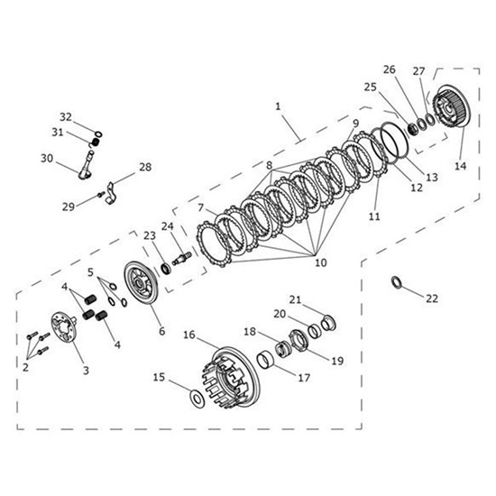 Bild von Bracket, Clutch