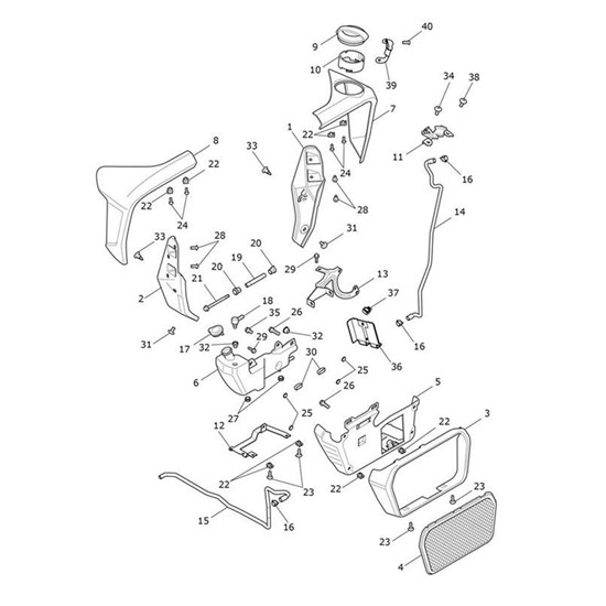 Bild von Bracket, Cover, Filler, Rad, Mldg