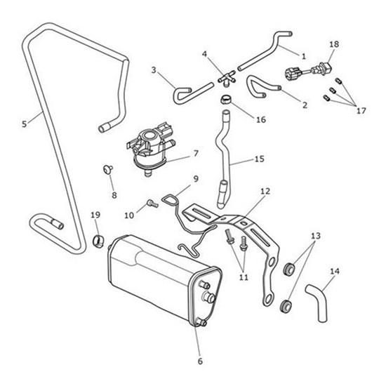 Bild von Bracket, Evap Cannister