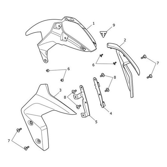 Bild von Bracket, Front Mudguard