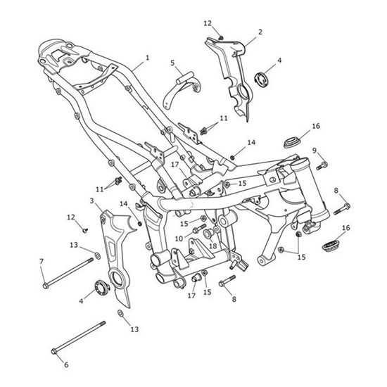 Bild von Bracket, Fuel Tank, Rear