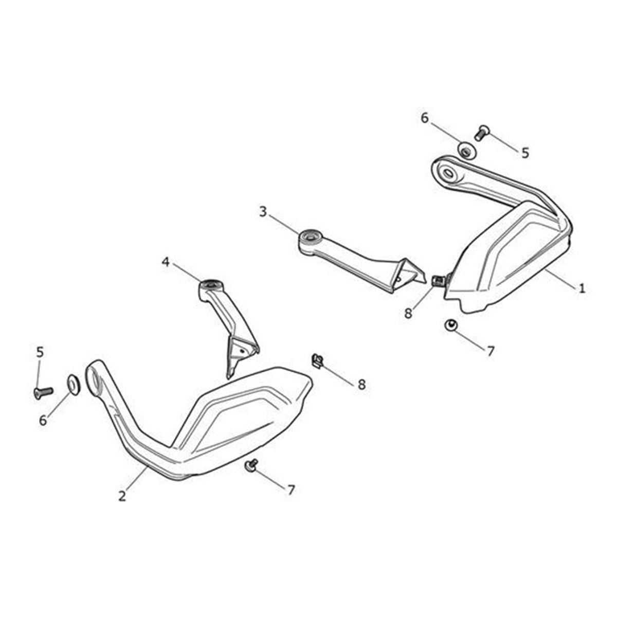 Bild von Bracket, Handguard, LH