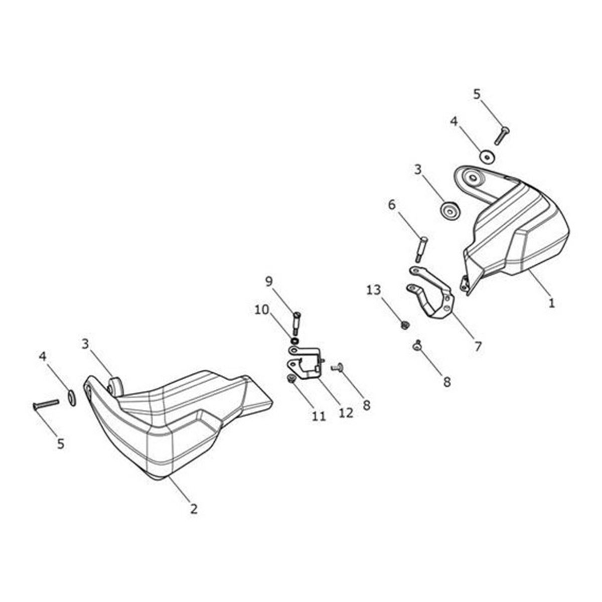 Bild von Bracket, Handguard, LH