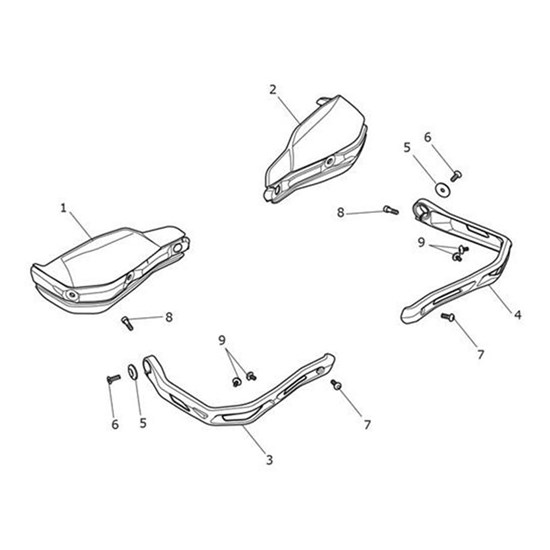 Bild von Bracket, Handguard, RH