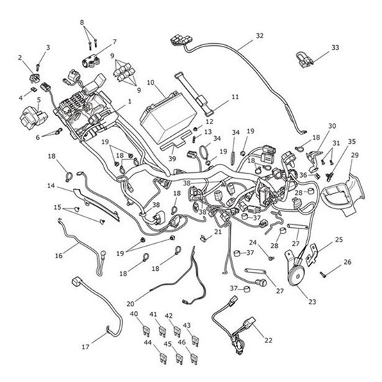 Bild von Bracket, Harness, Tank, LH