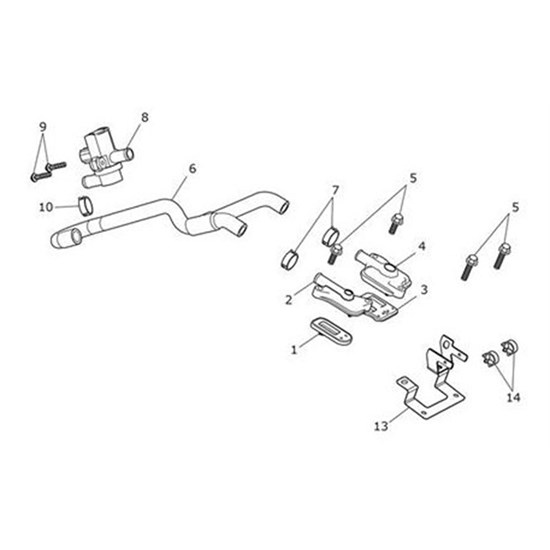 Bild von Bracket, Harness Connectors