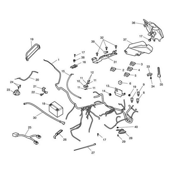 Bild von Bracket, Harness Retention