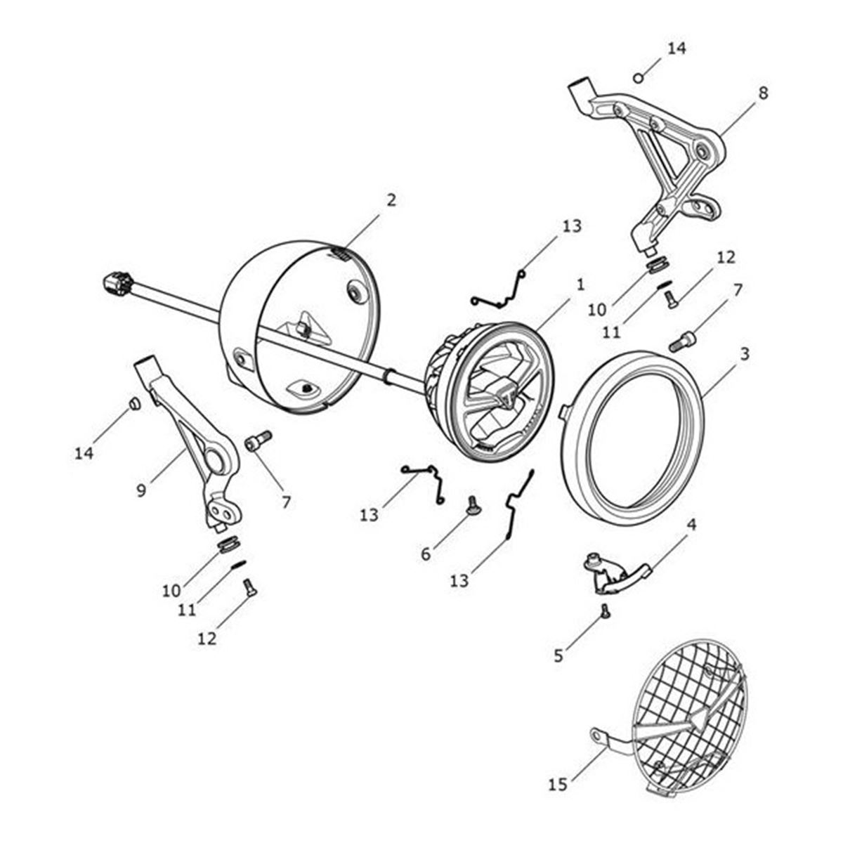 Bild von Bracket, Headlight, RH